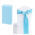 50Pcs Lazos de silla de raso con moño