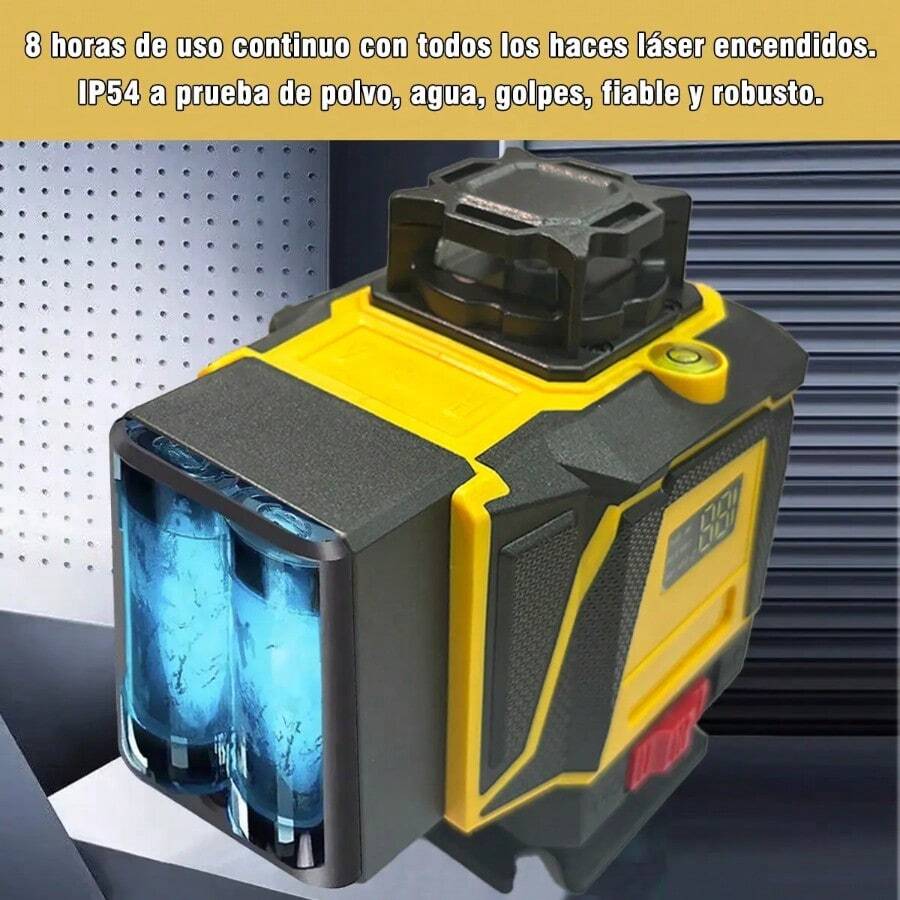 Nivel Láser 4D Verde Autonivelante