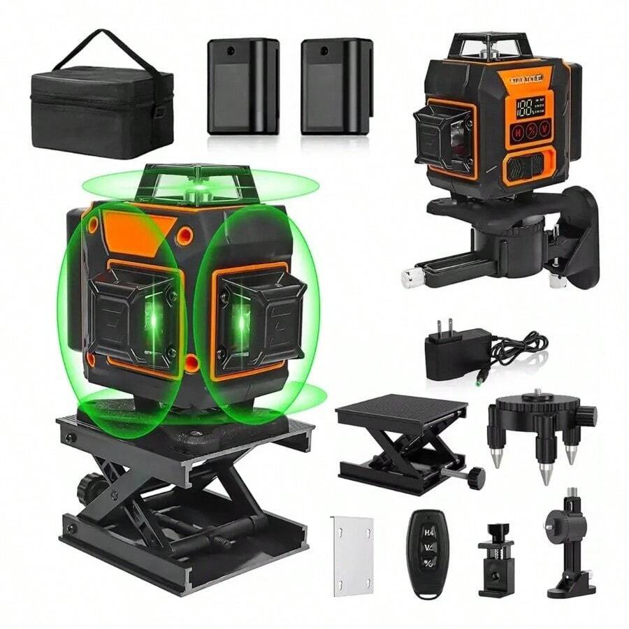 Nivel Láser Susassy 360° Verde Autonivelante