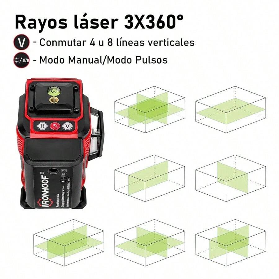 Nivel Láser Autonivelante 360°