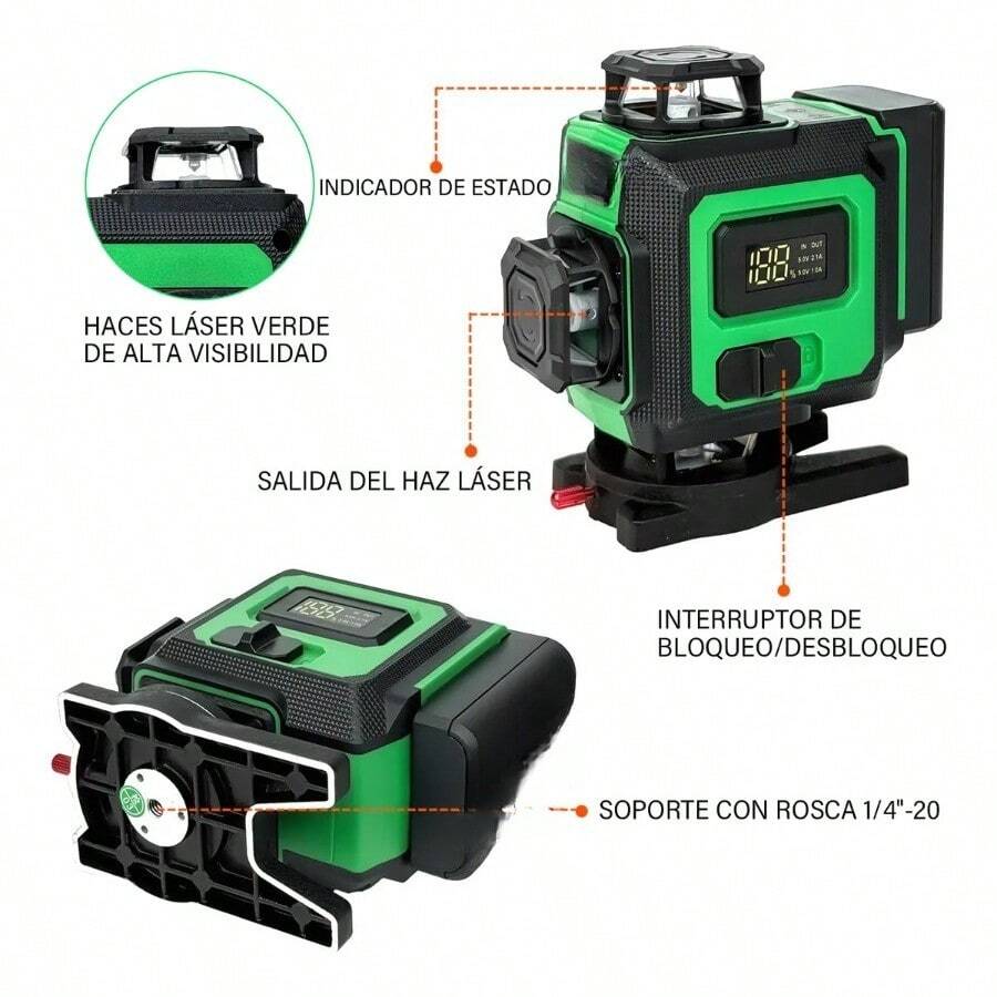 Nivel Láser Autonivelante 360°