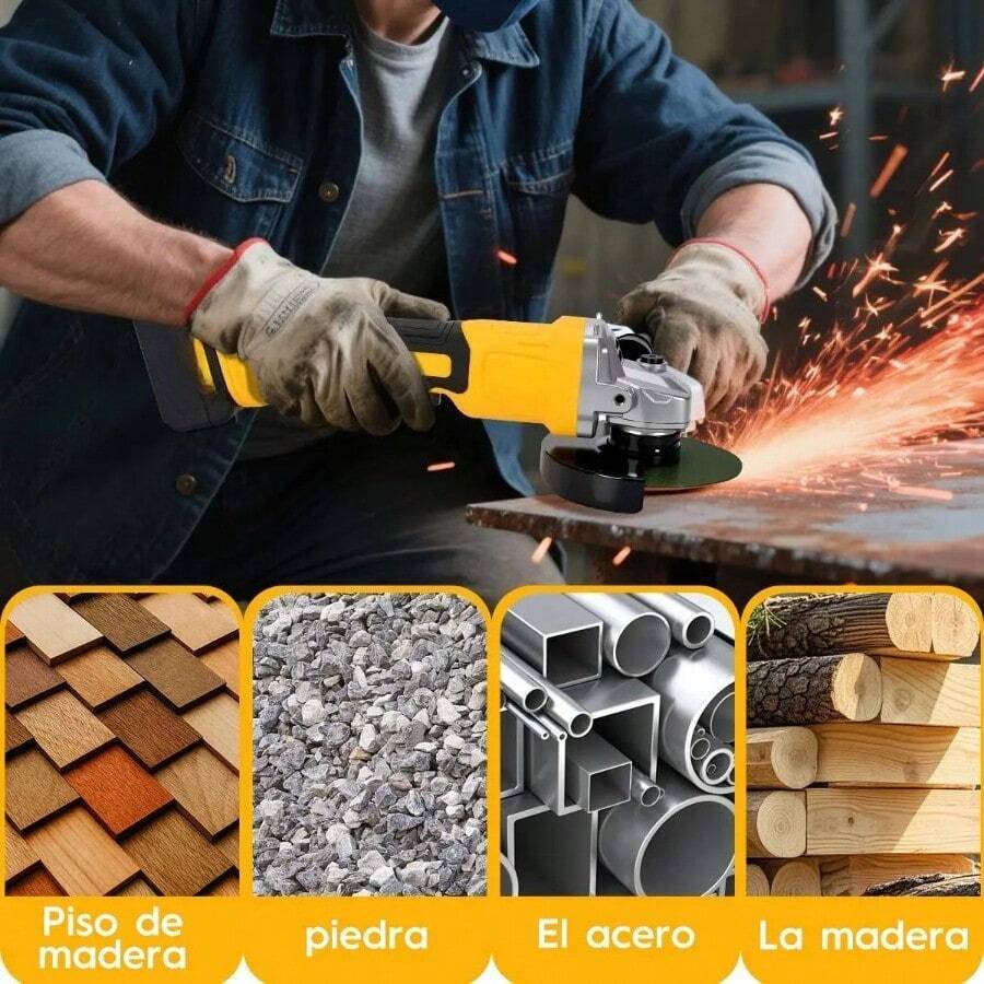 LINSEN Amoladora Angular Inalámbrica