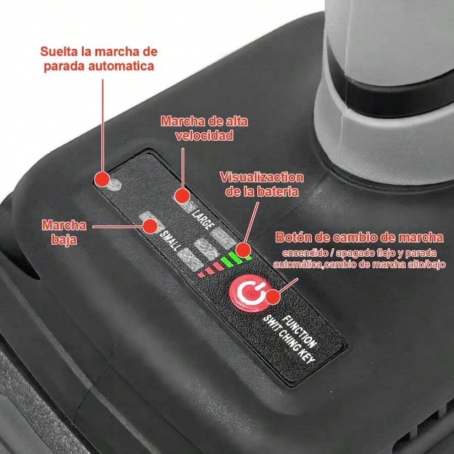 Llave De Impacto Inalámbrica Sin Escobillas 520Nm