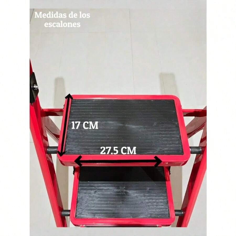 Escalera De Acero Tipo Tijera Plegable 4 Escalones