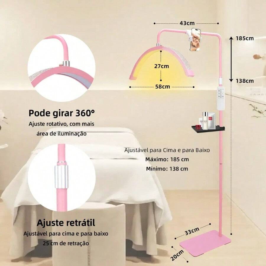 Lámpara para Pestañas con Control LED