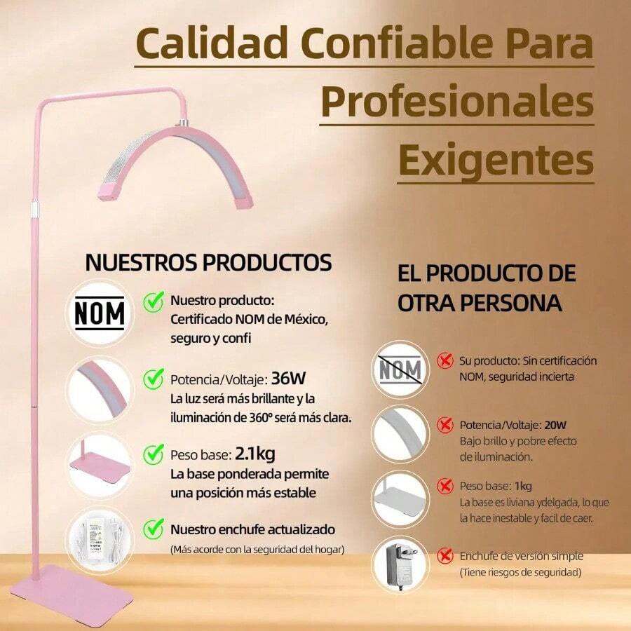 Lámpara para Pestañas con Control LED