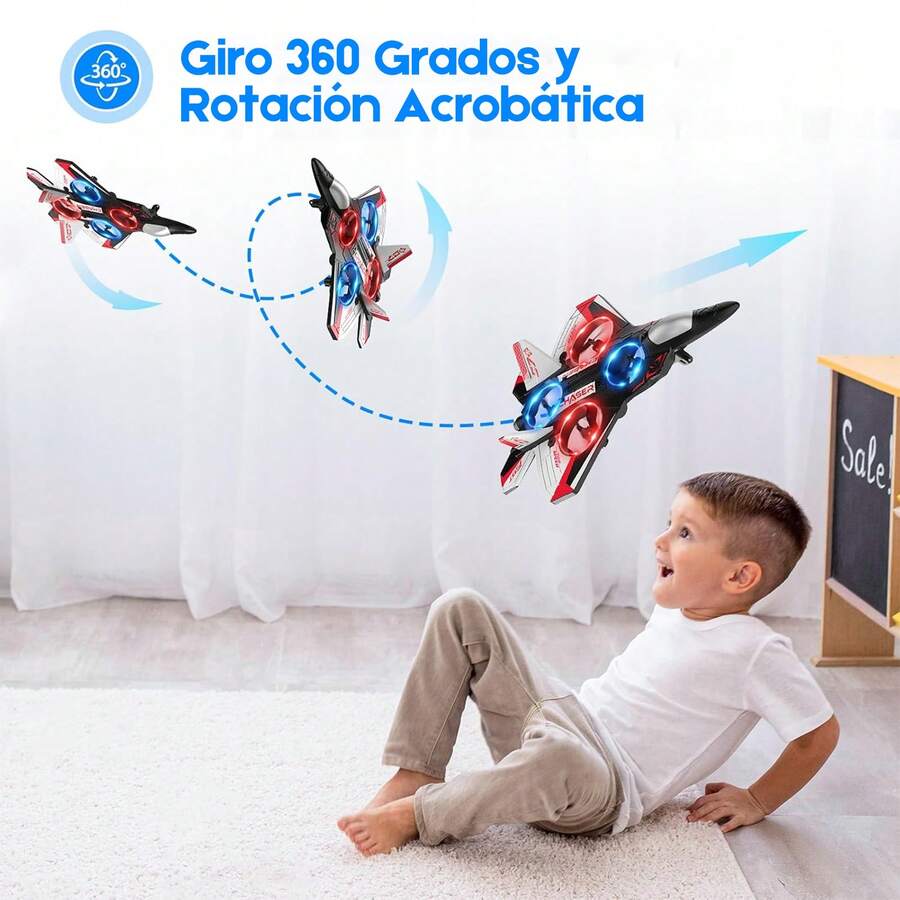 Avión De Juguete Rc con Giro° 360
