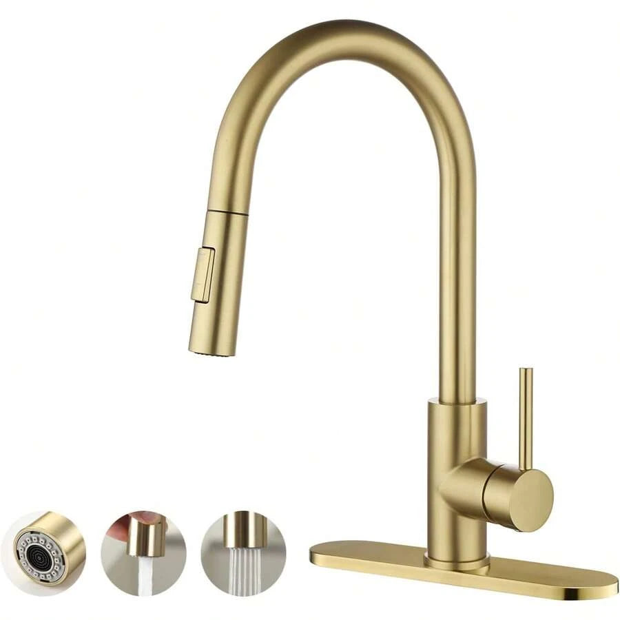 Grifo de Cocina con Rociador Extraíble