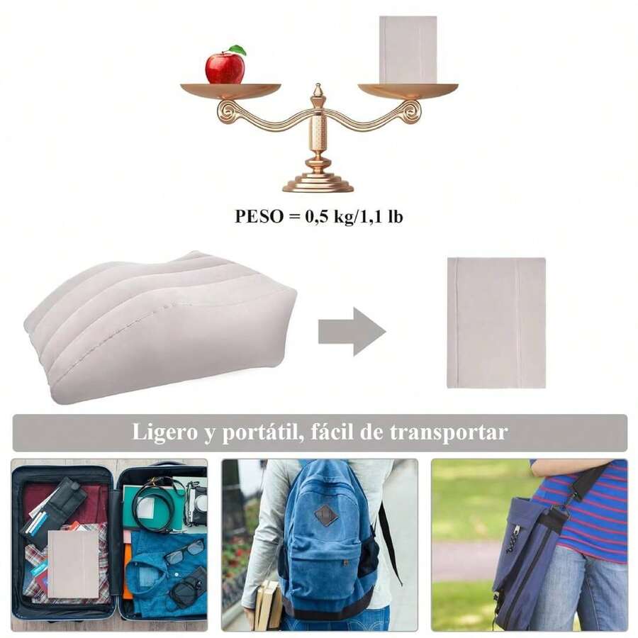 Almohada Inflable Para Piernas Y Pies