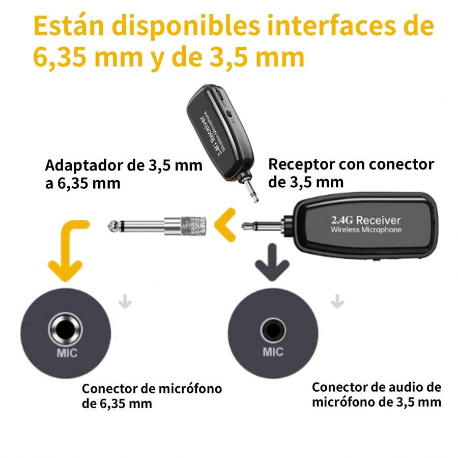 Sistema de micrófono inalámbrico para saxofón