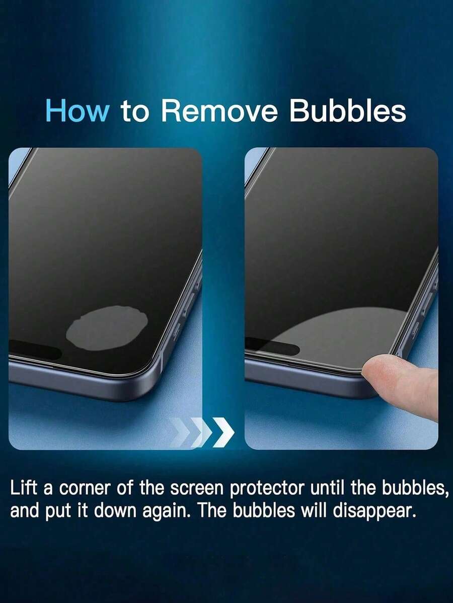 MIGAE 2 piezas Protector de pantalla de vidrio templado