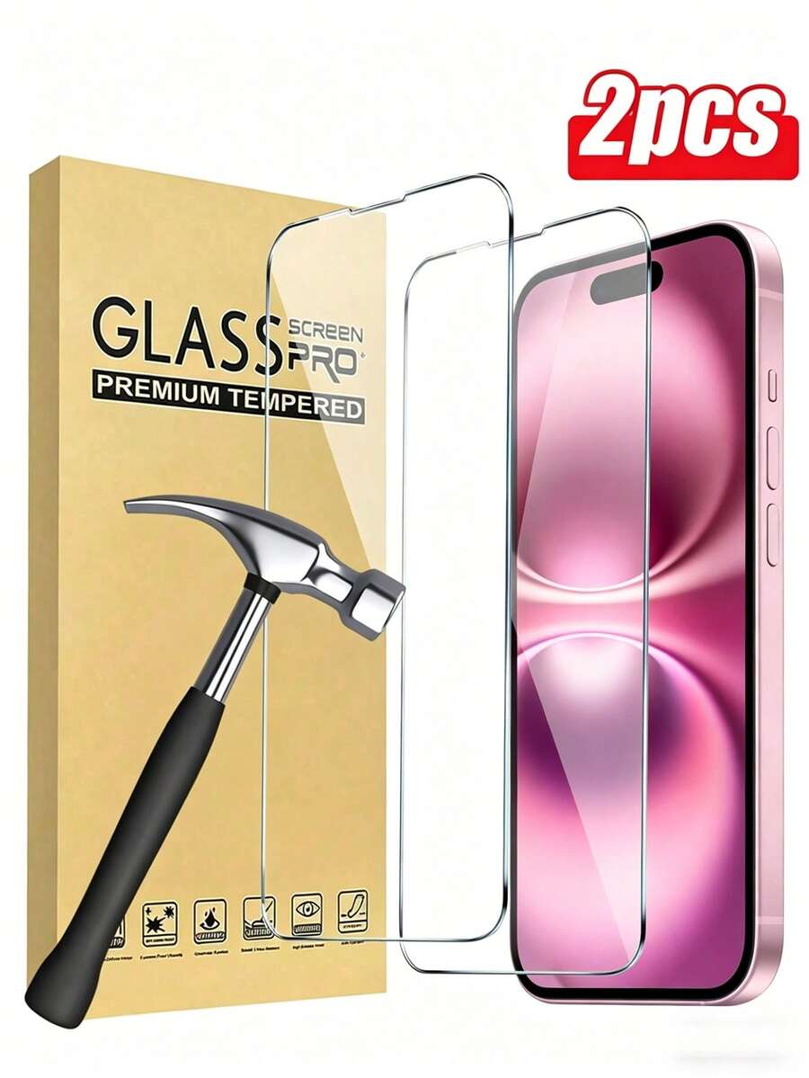MIGAE 2 piezas Protector de pantalla de vidrio templado