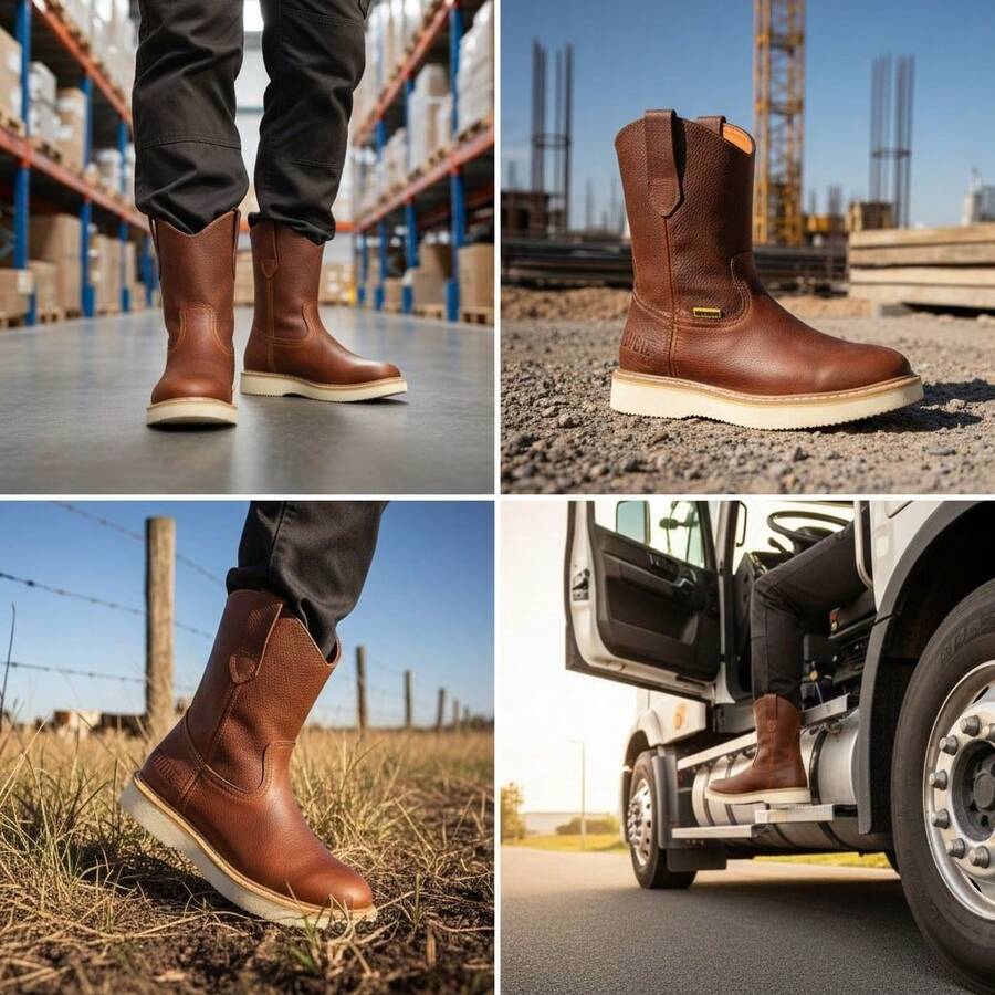 BOTA DE TRABAJO LIGERA CON SUELA DE POLIURETANO COSIDO WELT COYOTE