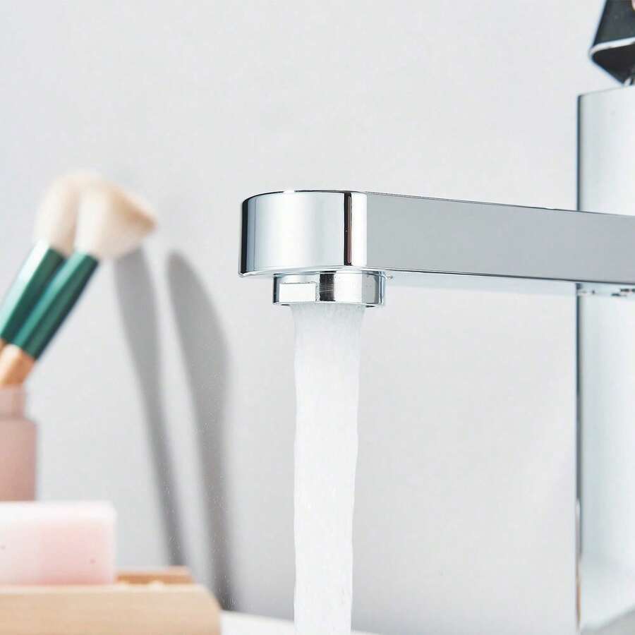 Mcmxtap Grifo de baño plateado/negro mate