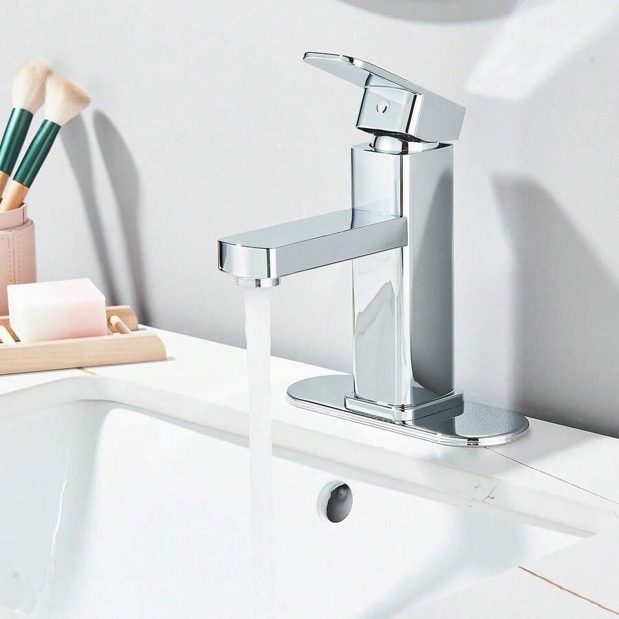 Mcmxtap Grifo de baño plateado/negro mate
