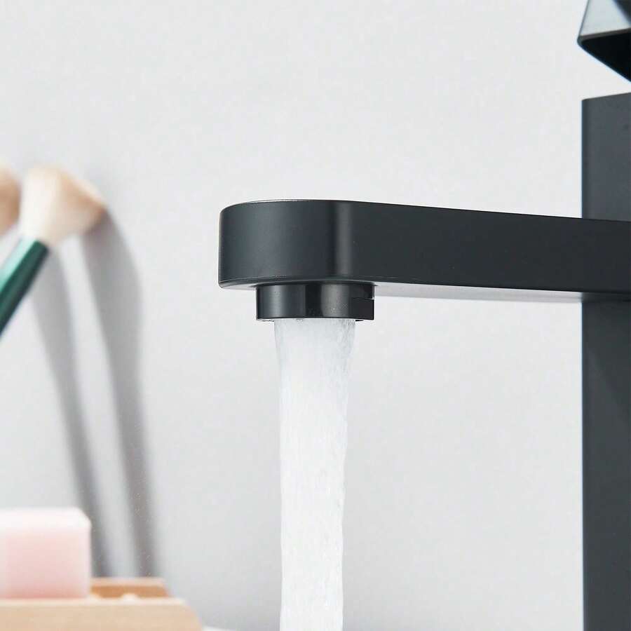 Mcmxtap Grifo de baño plateado/negro mate