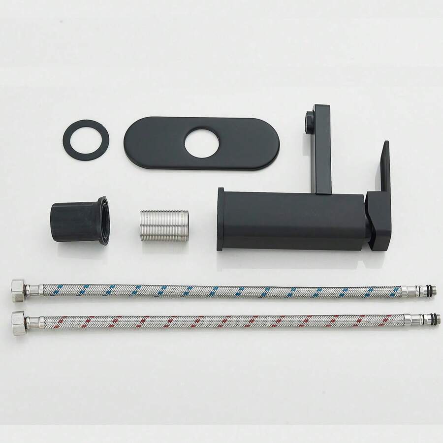 Mcmxtap Grifo de baño plateado/negro mate