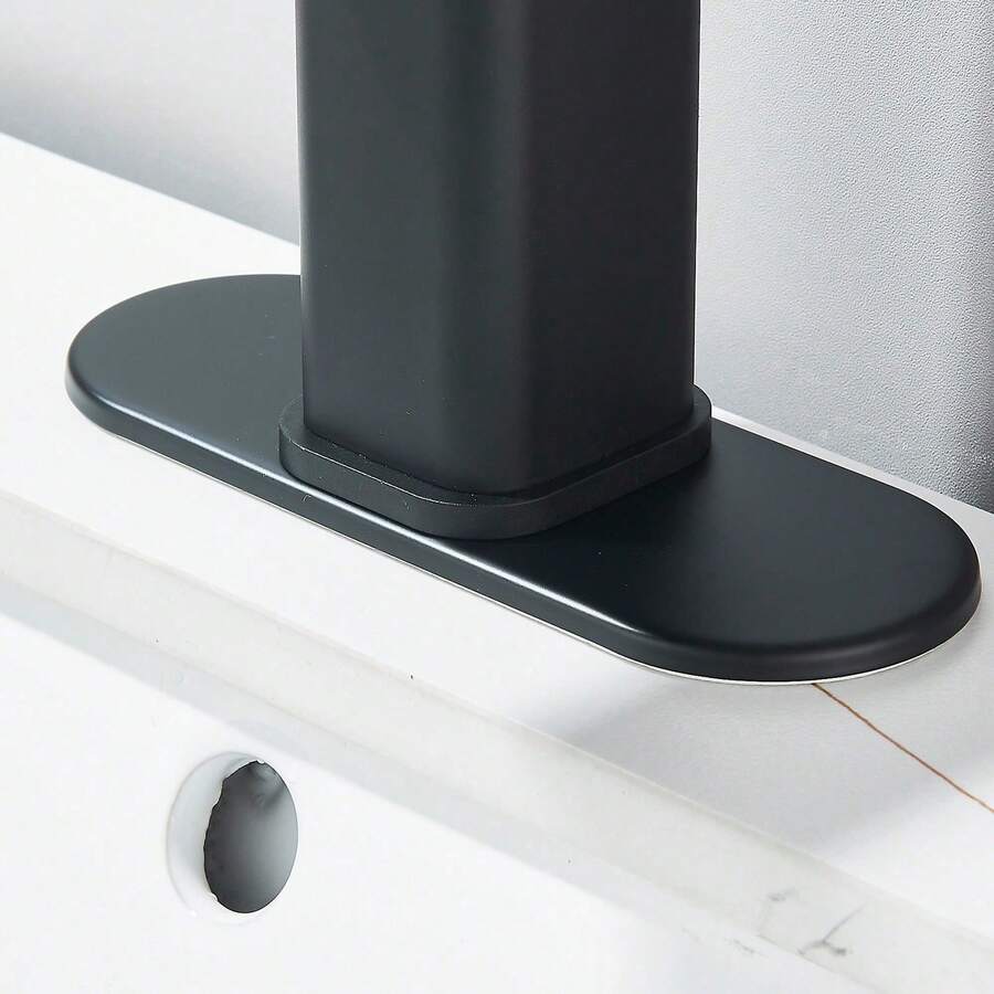 Mcmxtap Grifo de baño plateado/negro mate
