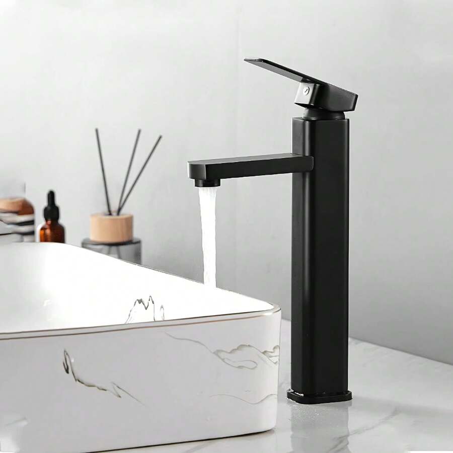 Mcmxtap Grifo de baño plateado/negro mate