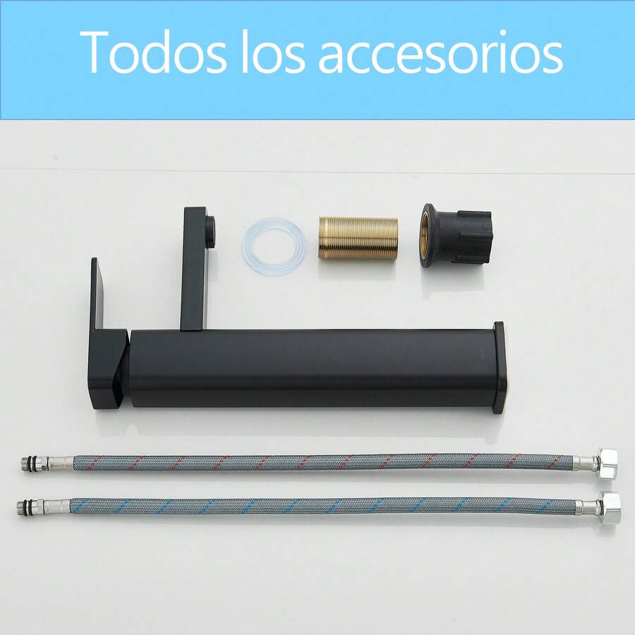 Mcmxtap Grifo de baño plateado/negro mate