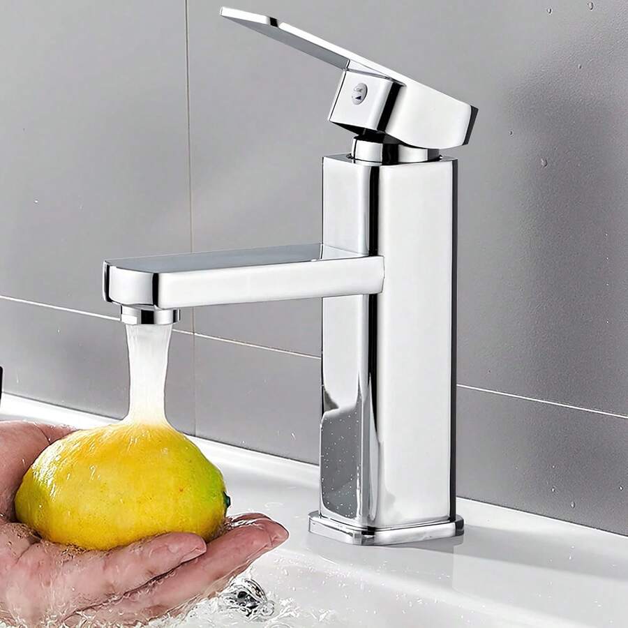 Mcmxtap Grifo de baño plateado/negro mate