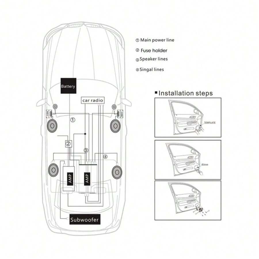 Altavoces de agudos para coche Universal