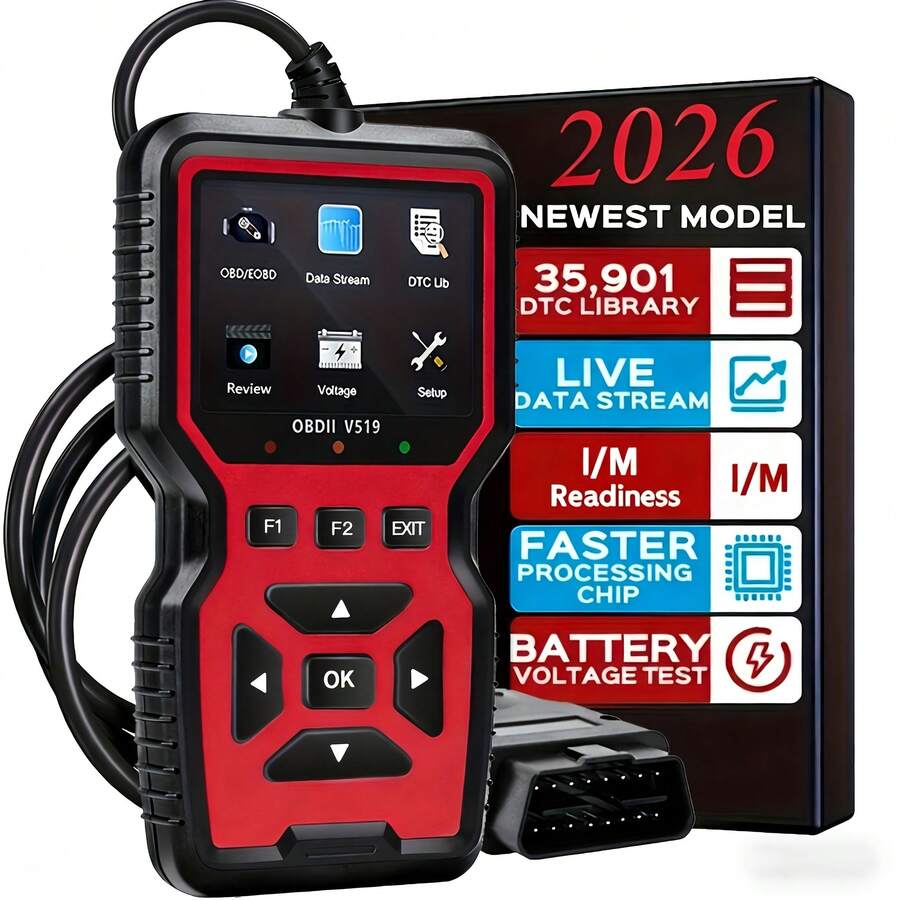 V519 Escánerpal OBD2 - Herramienta de diagnóstico automotriz alimentada