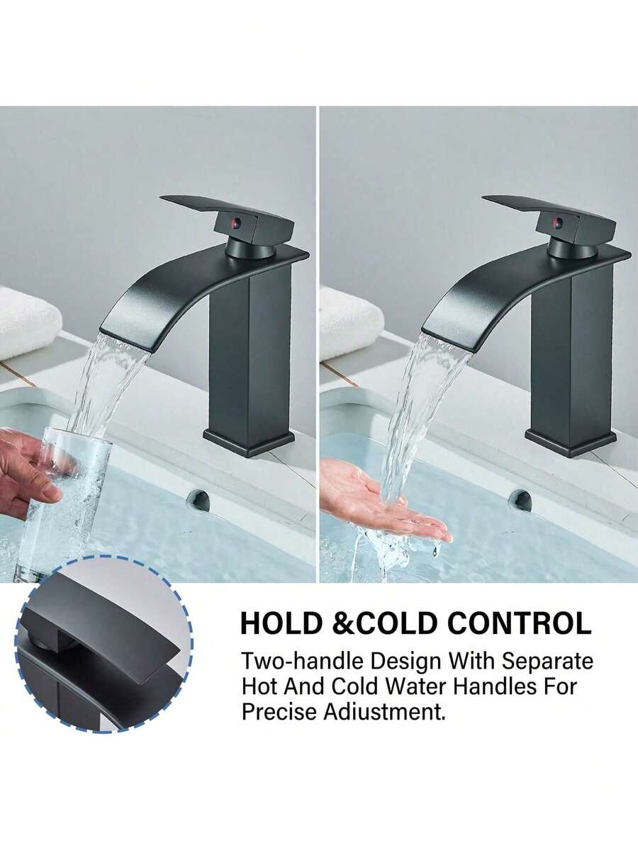 Grifo de baño cromado para lavabo
