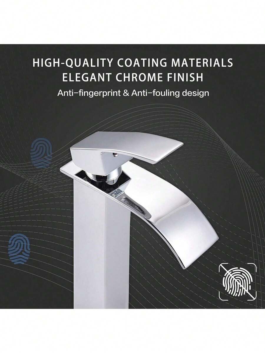 Grifo de baño cromado para lavabo