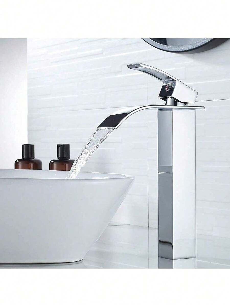 Grifo de baño cromado para lavabo