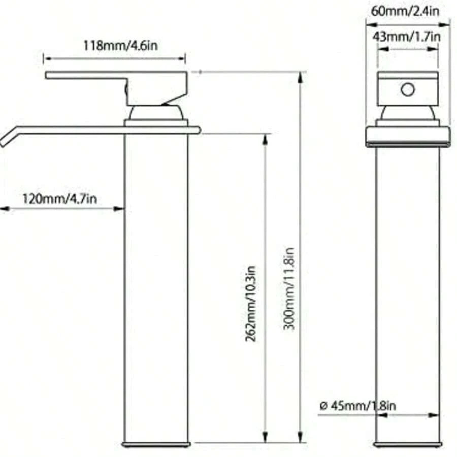 Grifo de baño cromado para lavabo