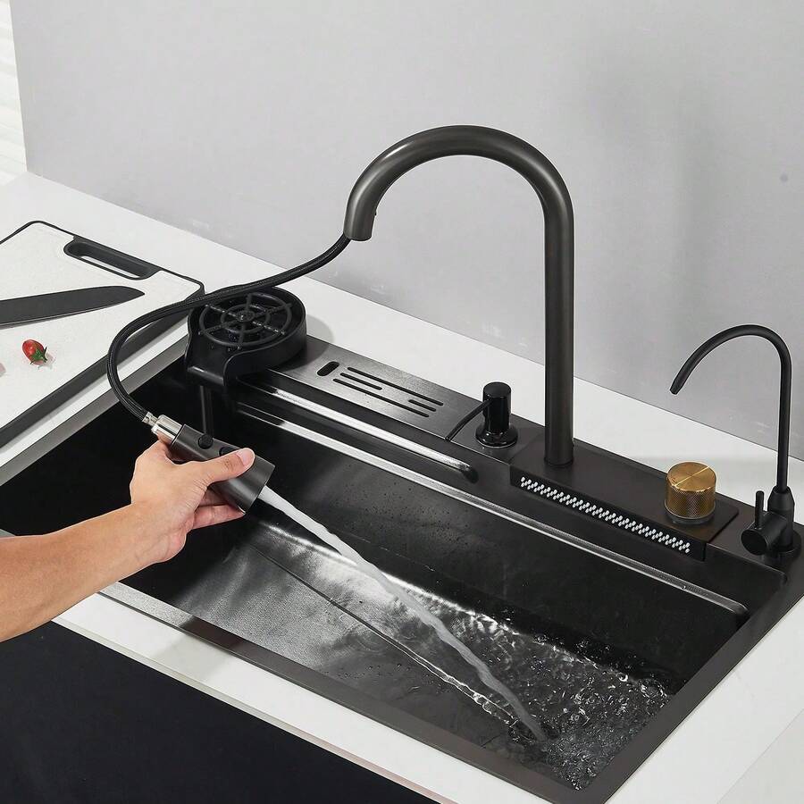Fregadero de cocina de acero inoxidable
