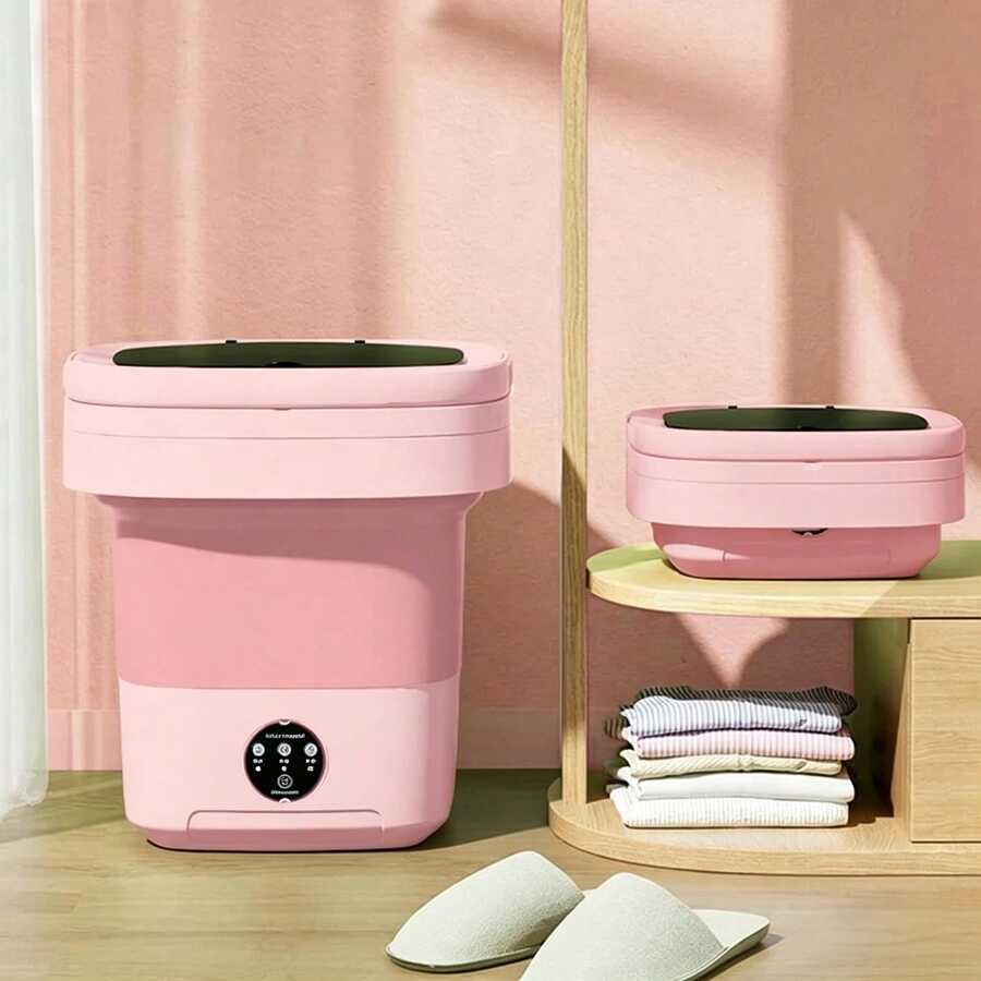 D&M Lavadora Portátil Plegable de 7L con Función de Secado