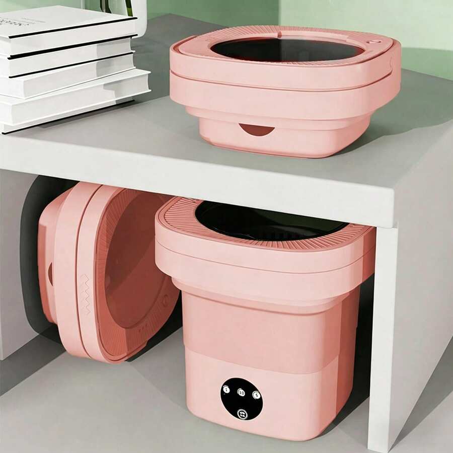 D&M Lavadora Portátil Plegable de 7L con Función de Secado