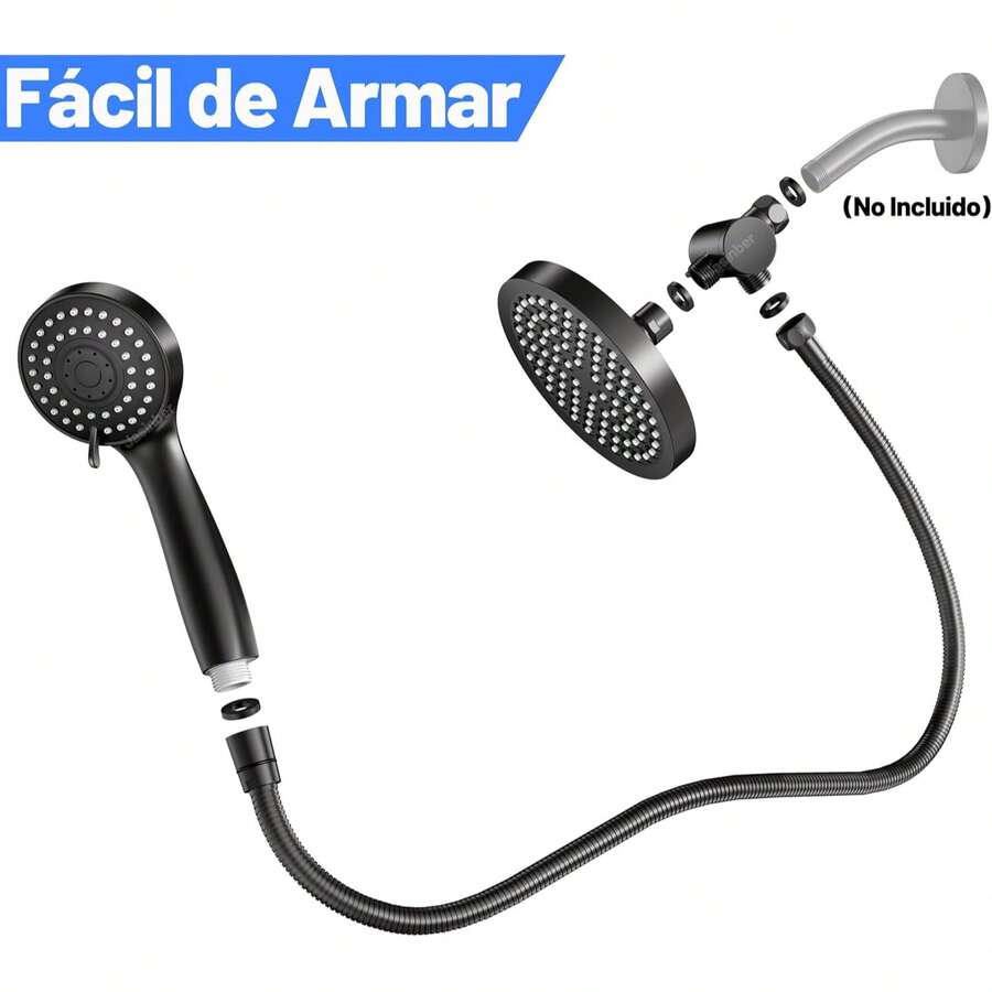 Cabezal de Ducha de Alta Presión con Mano de Ducha
