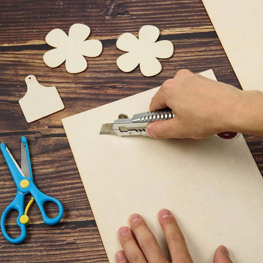 7 paquetes de láminas de madera