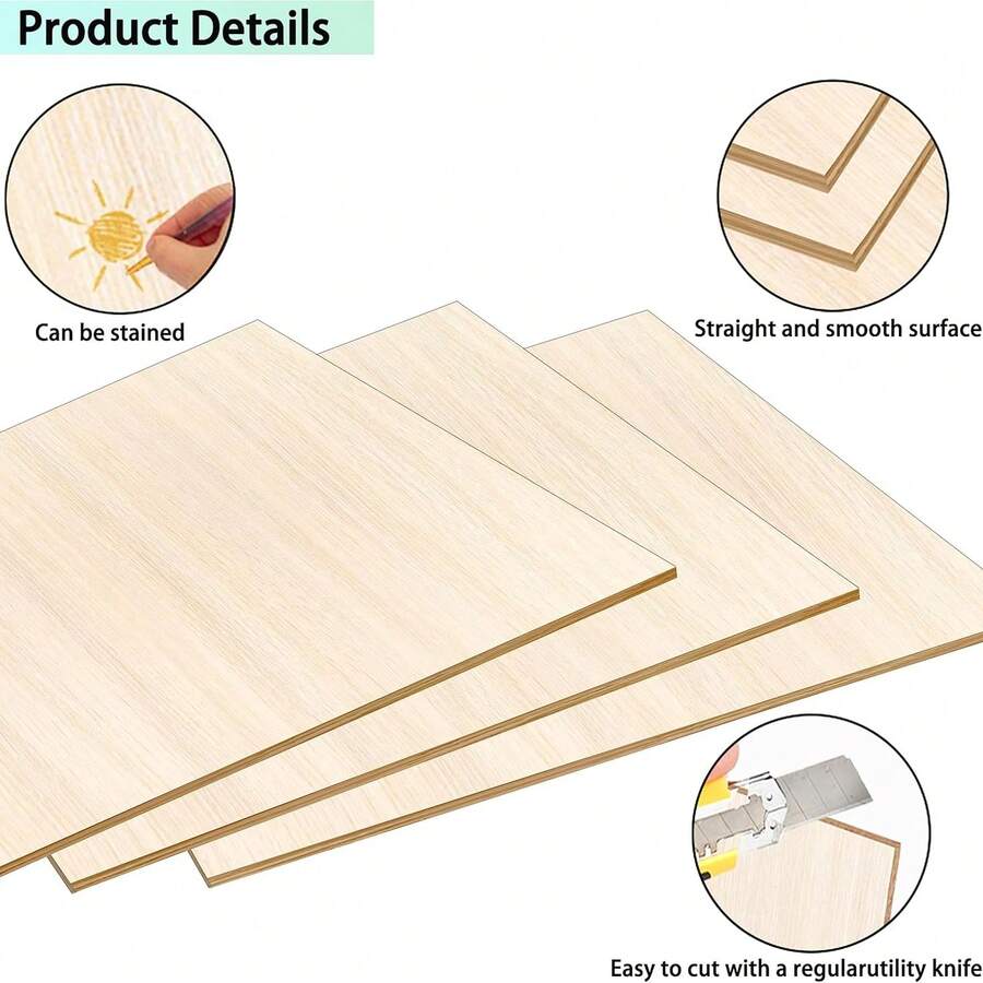 7 paquetes de láminas de madera