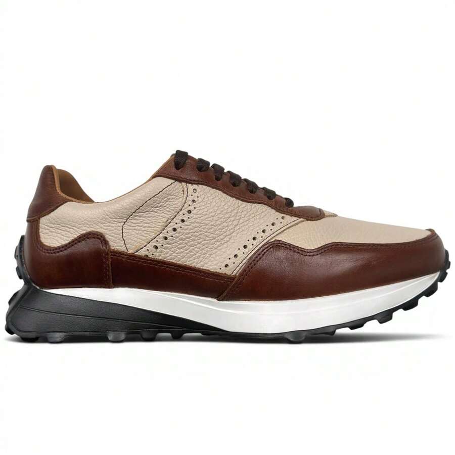 SNEAKERS TENIS CASUAL HOMBRE SUELA ANCHA DE MAXIMO CONFORT TECNOLOGIA EXTRA LIGHT PIEL GENUINA TOMAS IMAS HECHIO EN MEXICO