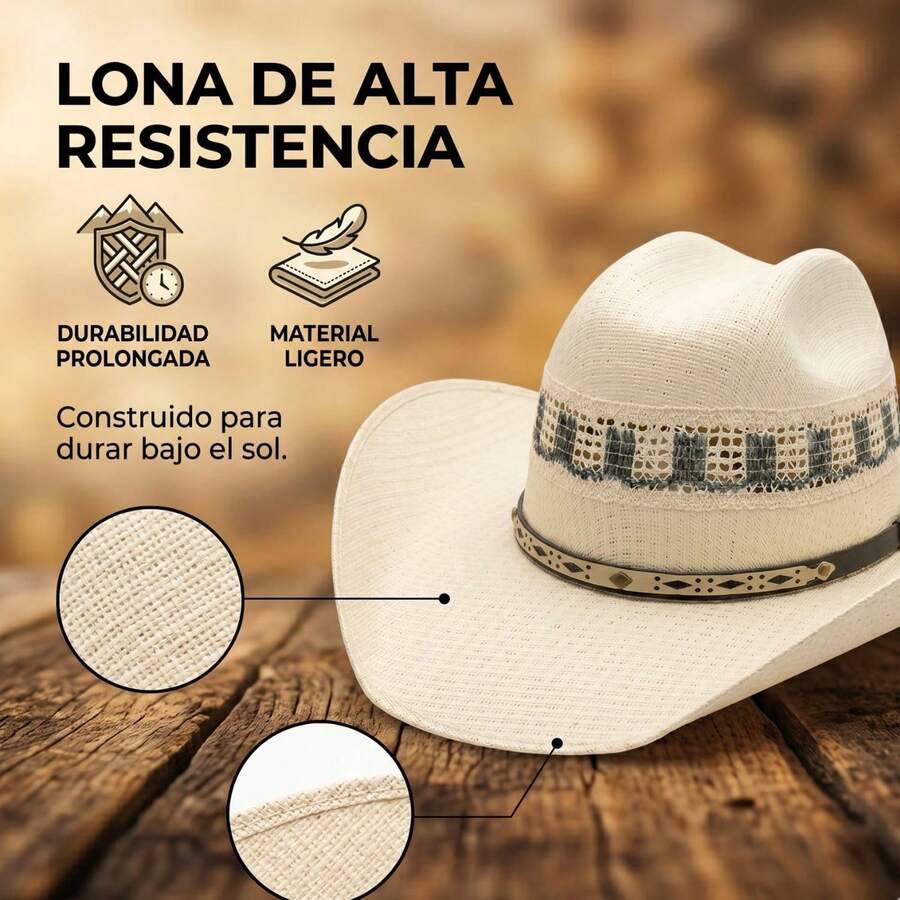 Genérico Sombrero Vaquero Transpirable