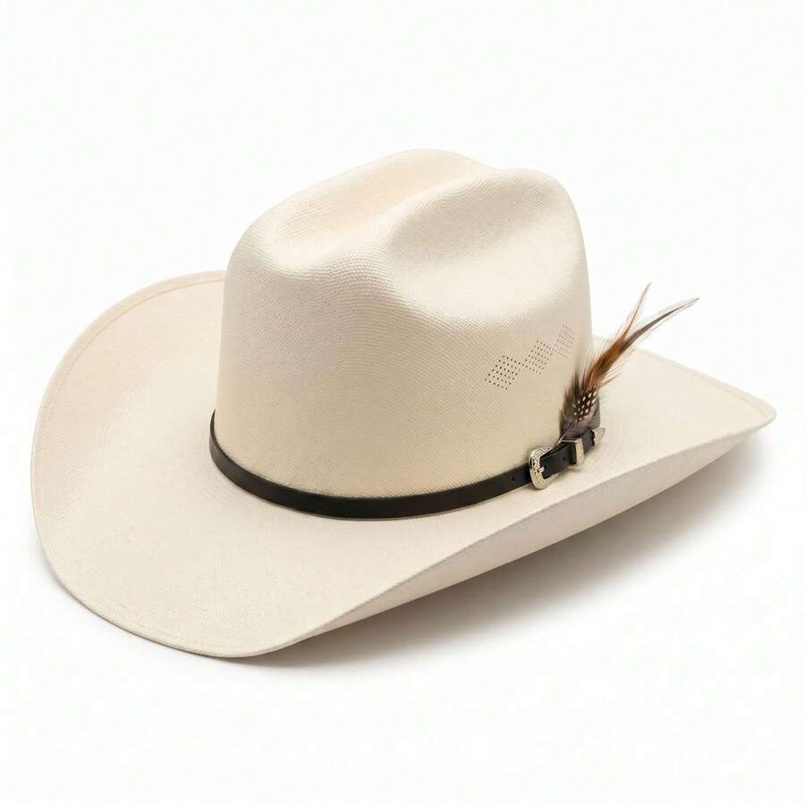 Genérico Sombrero Vaquero de Lona Unisex