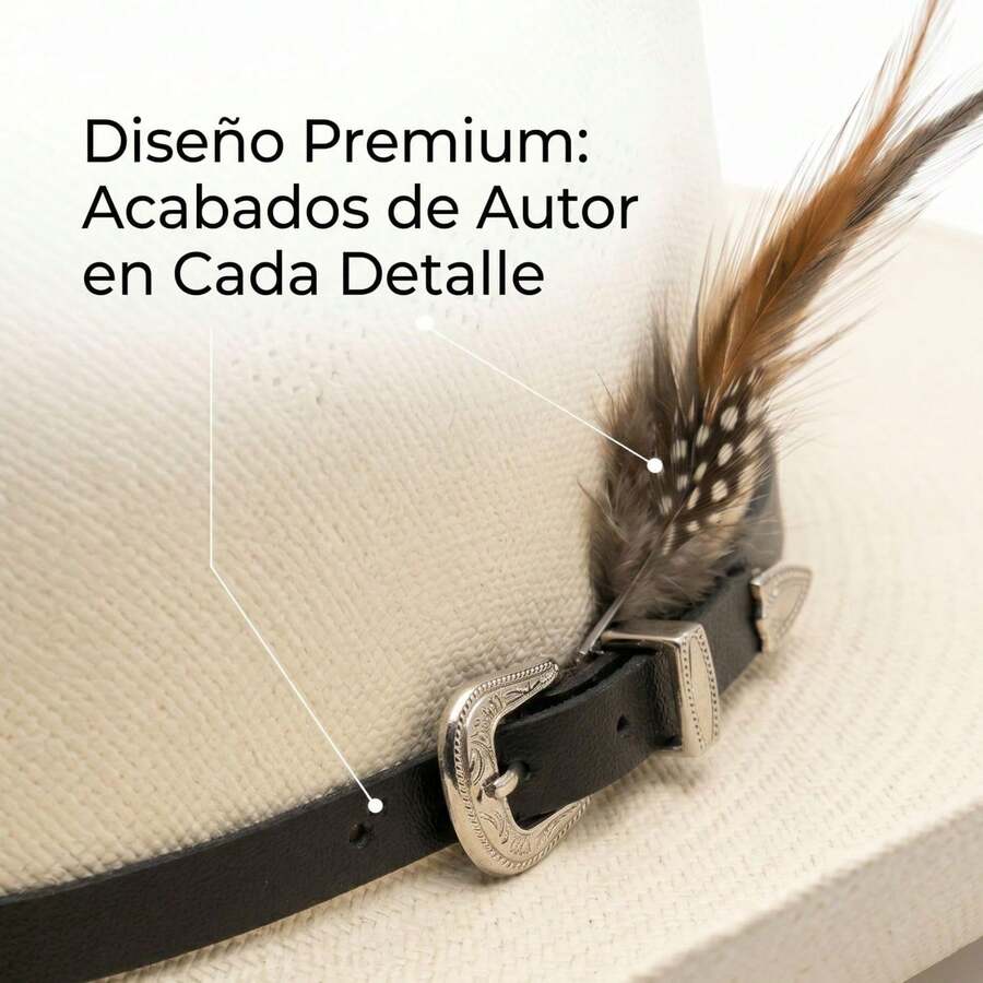 Genérico Sombrero Vaquero de Lona Unisex