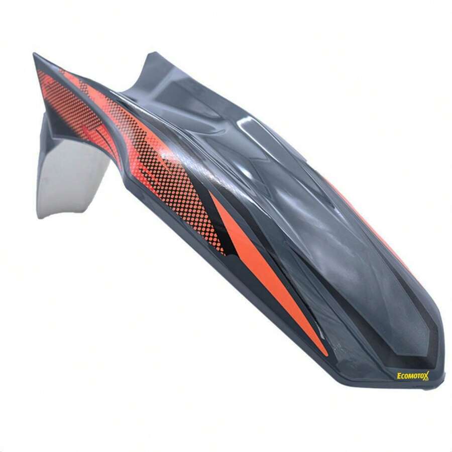 Salpicadera Delantera para DM250 Gris/Naranja | Estilo Deportivo y Ajuste Preciso