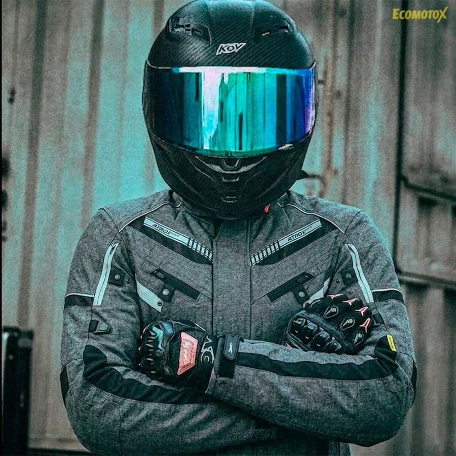 Kit Chamarra Gris + Impermeable Rojo