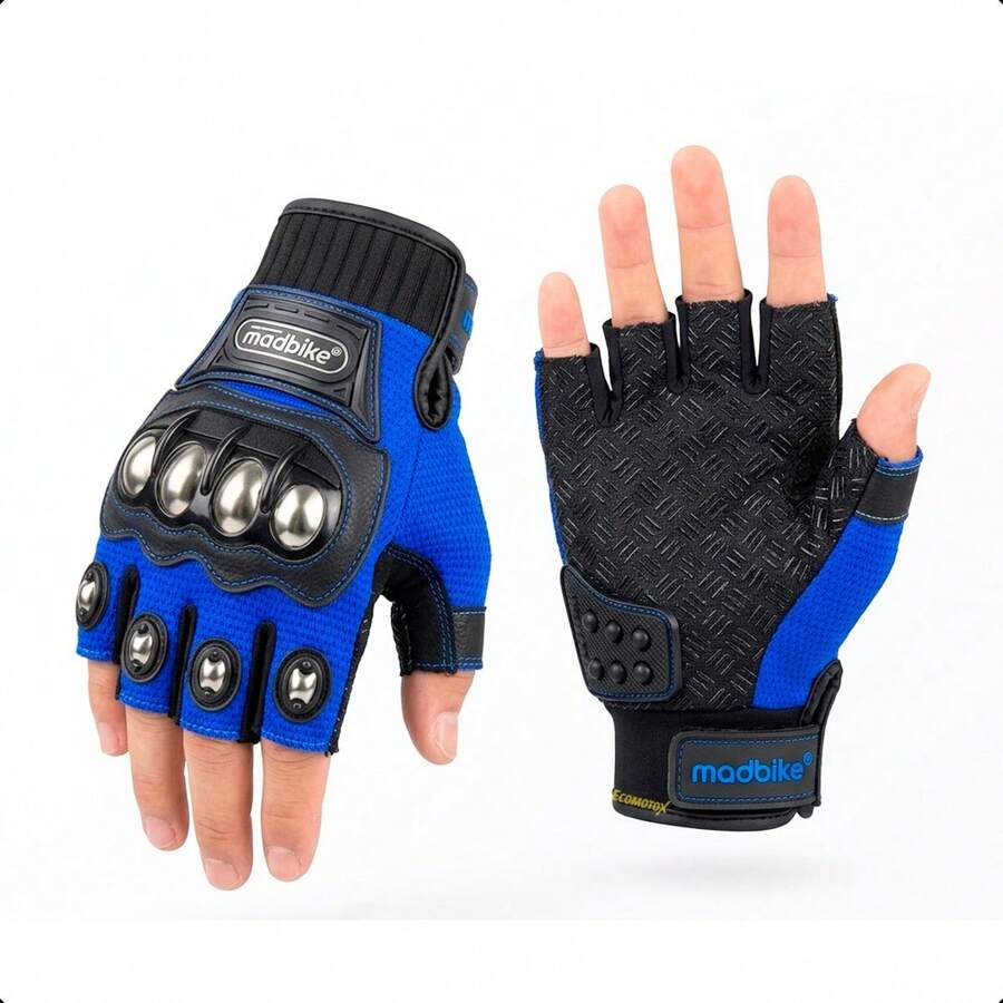 Kit Chamarra Gris + Guantes para Motocicleta