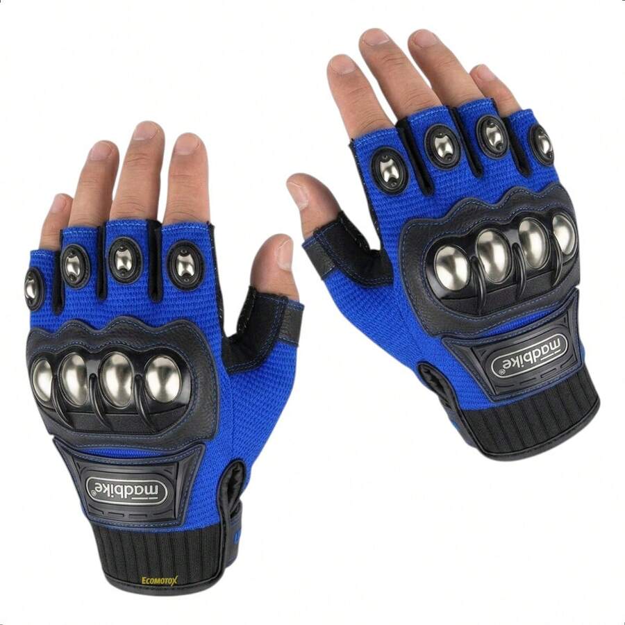 Kit Chamarra Gris + Guantes para Motocicleta