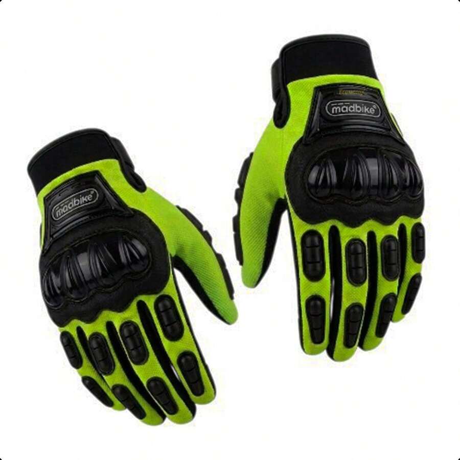 Kit Chamarra Gris + Guantes para Motocicleta