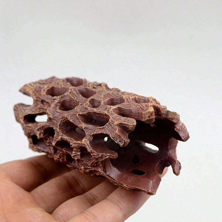 Cueva oculta para acuario, nido de camarones