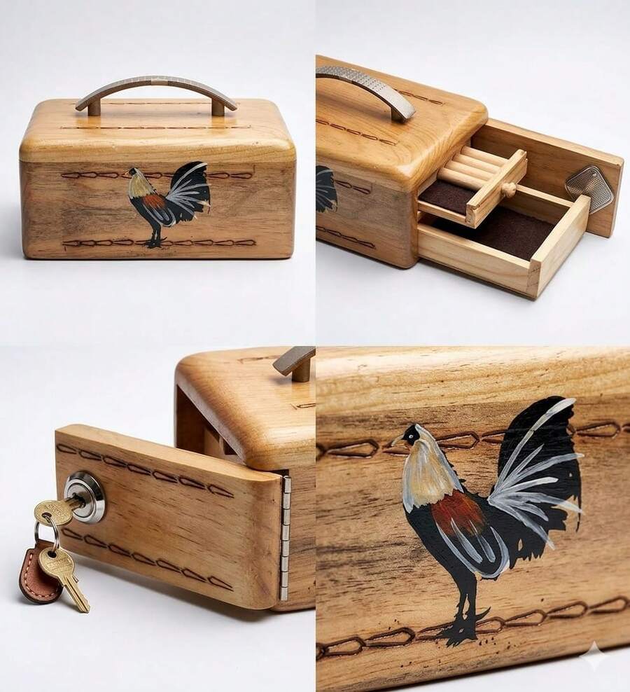 estuche gavetero para 1 docena y media