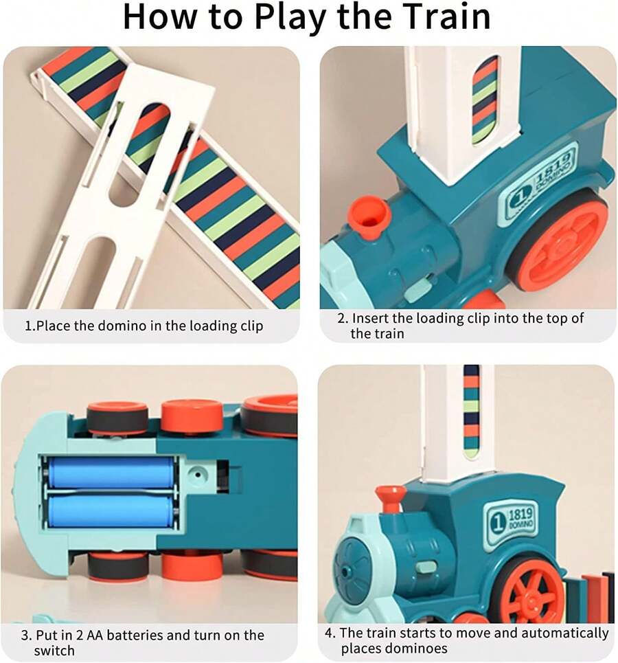 Trenes De Juguetes 100PCS Dominó Niños