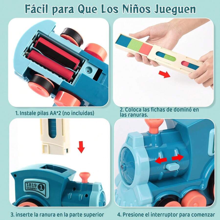 Trenes De Juguetes 100PCS Dominó Niños
